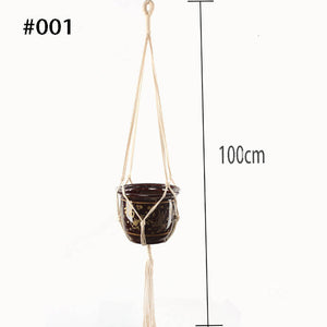 Boho handgemaakte macramé plantenhanger