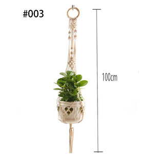 Boho handgemaakte macramé plantenhanger