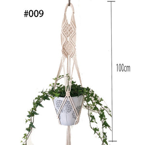 Boho handgemaakte macramé plantenhanger