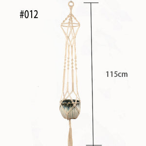 Boho handgemaakte macramé plantenhanger