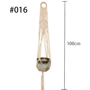 Boho handgemaakte macramé plantenhanger