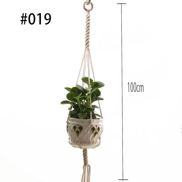 Boho handgemaakte macramé plantenhanger