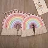 Regenboog Macramé kinderkamer decoratie