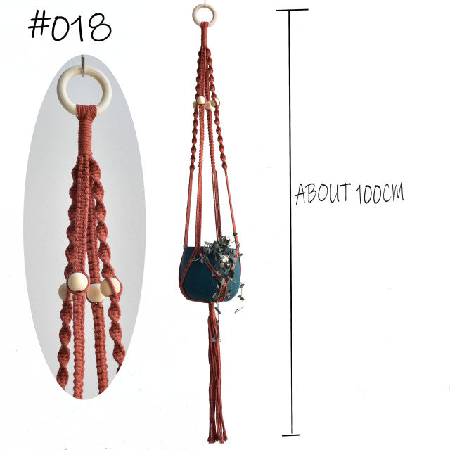 Boho handgemaakte macramé plantenhanger