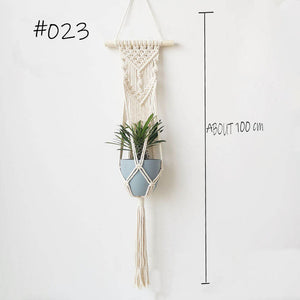 Boho handgemaakte macramé plantenhanger