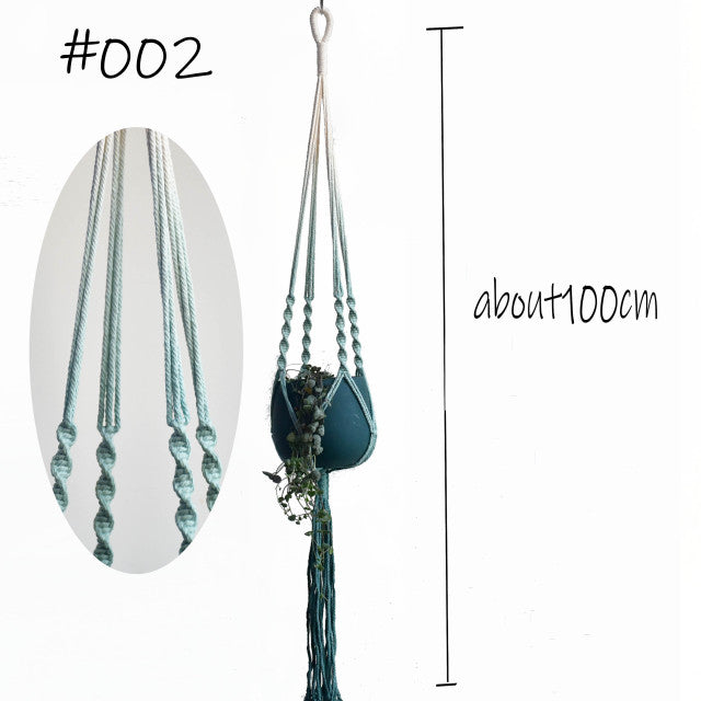 Boho handgemaakte macramé plantenhanger