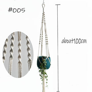 Boho handgemaakte macramé plantenhanger