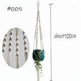 Boho handgemaakte macramé plantenhanger