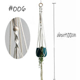 Boho handgemaakte macramé plantenhanger