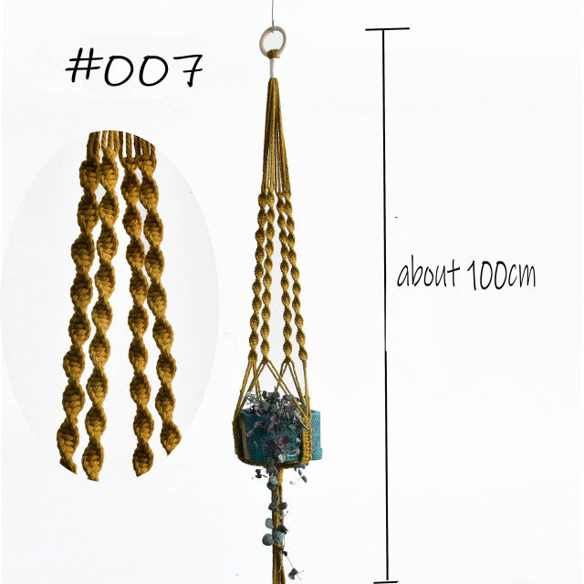 Boho handgemaakte macramé plantenhanger