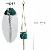 Boho handgemaakte macramé plantenhanger