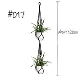 Boho handgemaakte macramé plantenhanger