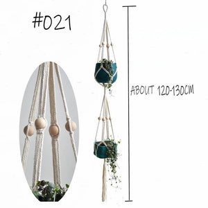 Boho handgemaakte macramé plantenhanger