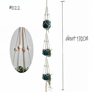 Boho handgemaakte macramé plantenhanger