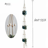 Boho handgemaakte macramé plantenhanger